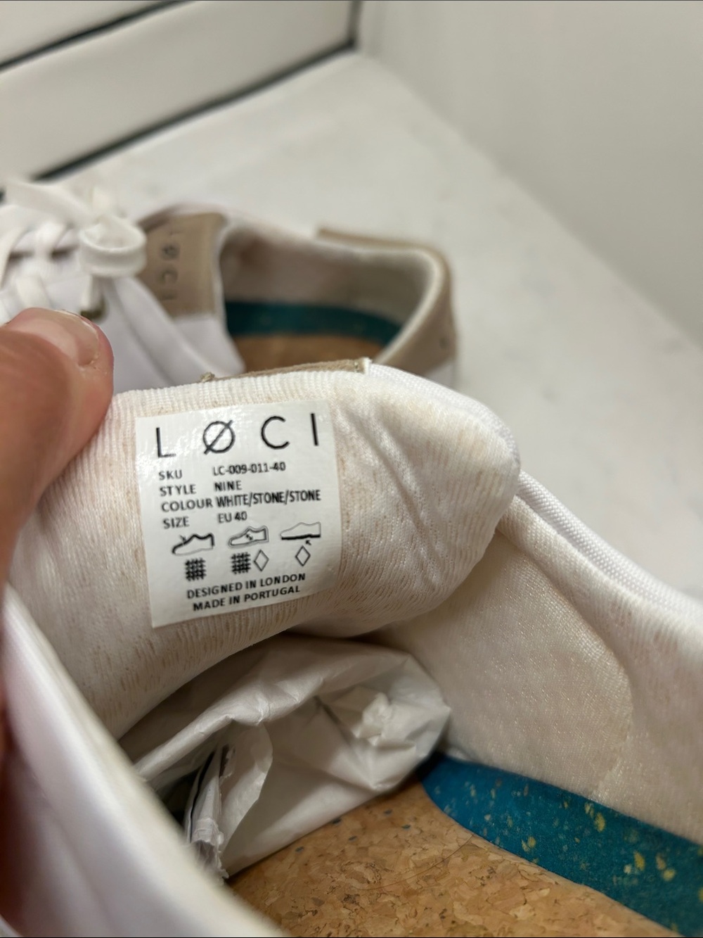 LØCI Nine sneakers White Leather Look Low Top Women’s Neutral Minimalist Casual - Picture 2 of 16